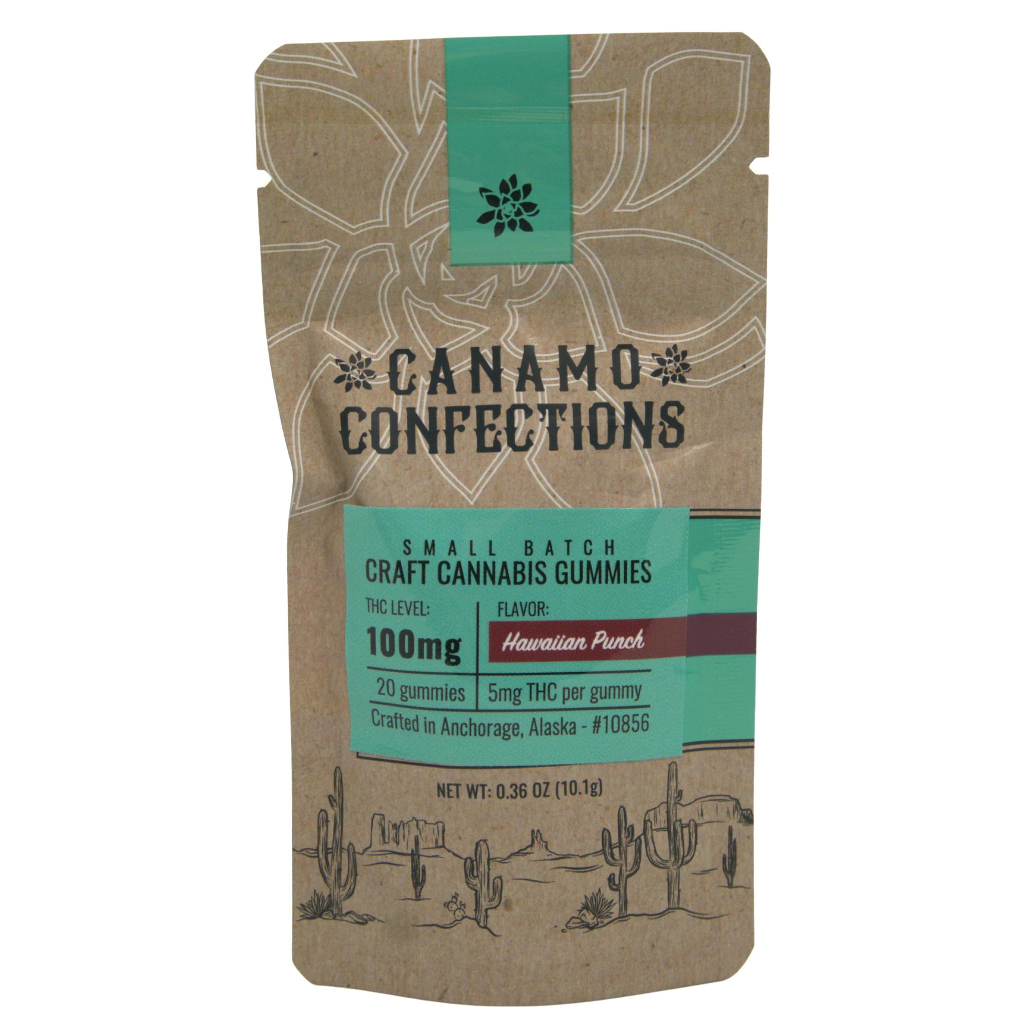 Canamo Gummies 100mg - Hawaiian Punch